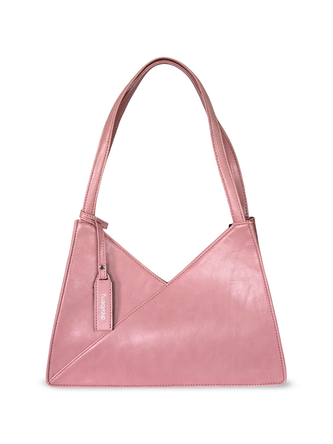 

DressBerry PU Structured Shoulder Bag, Pink