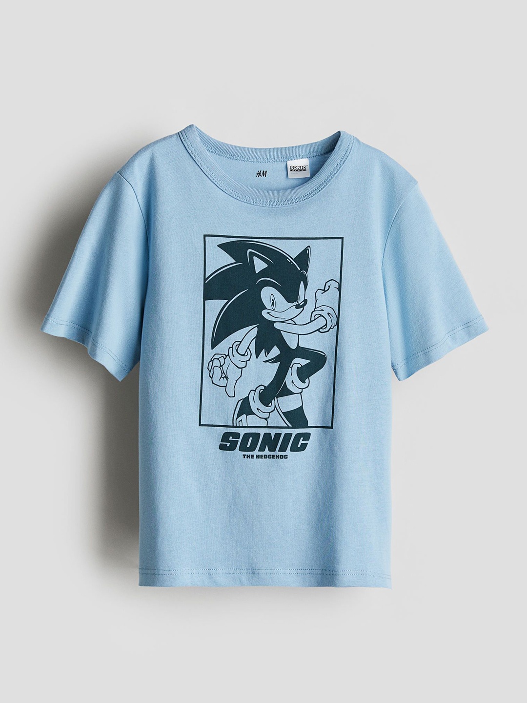 

H&M Boys Printed Cotton T-Shirt, Blue