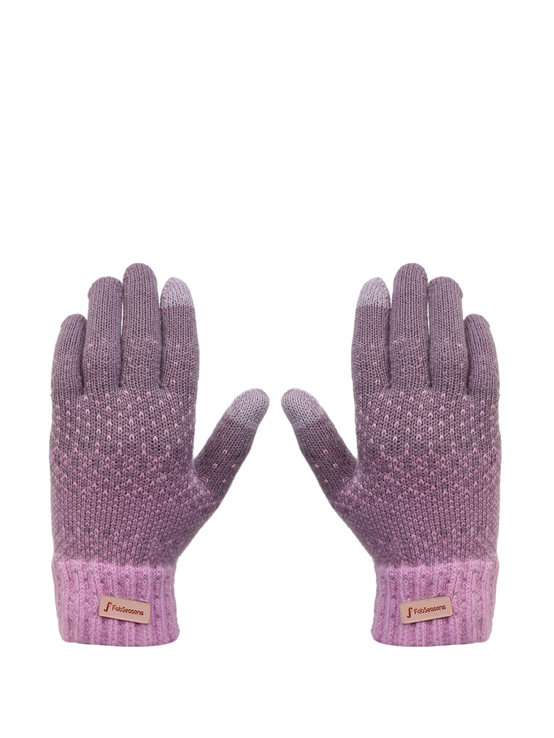 

FabSeasons Kids Acrylic Winter Gloves, Purple