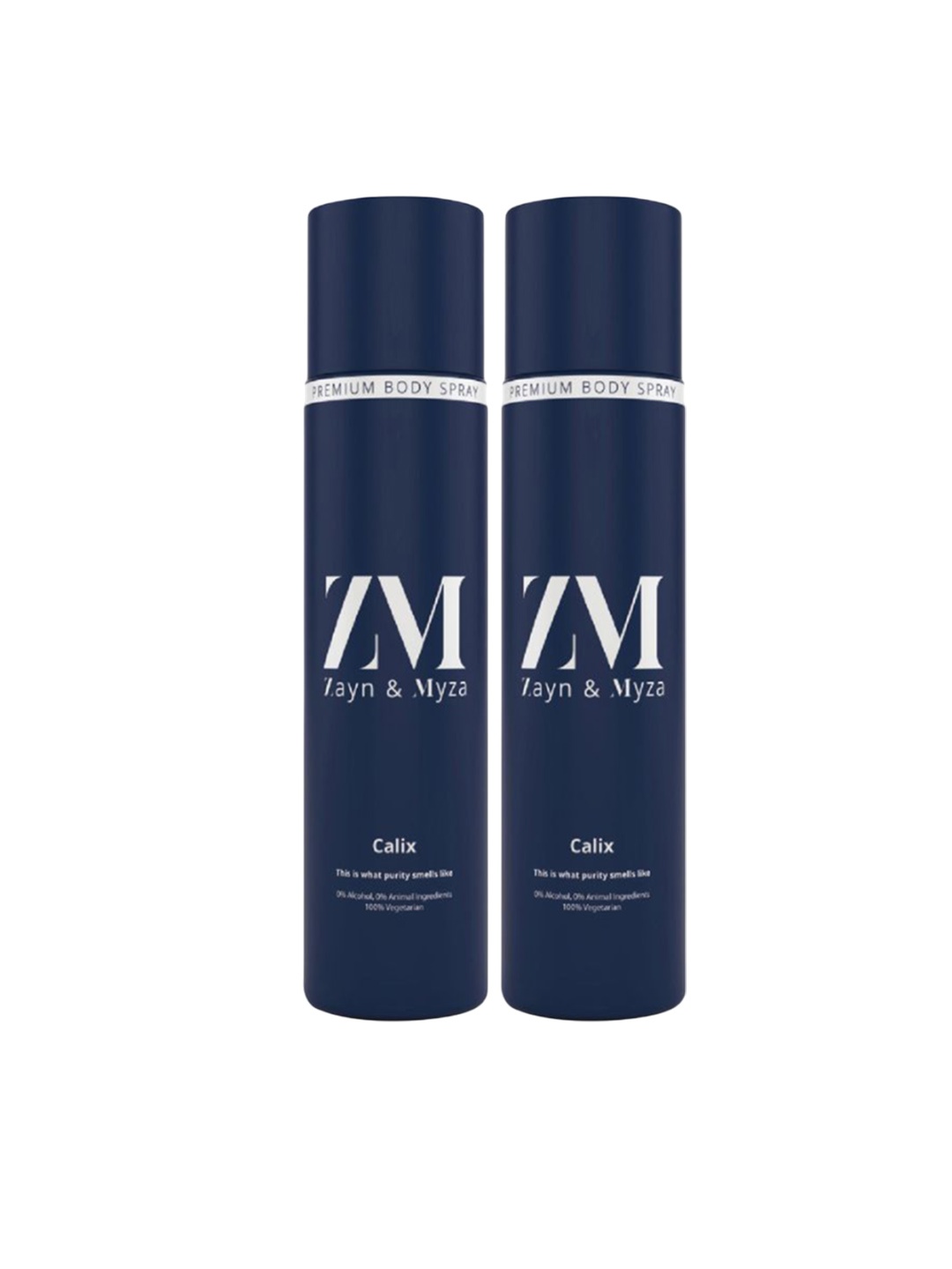 

ZM Zayn & Myza Set Of 2 Calix No Alcohol Long Lasting Deodorant - 150 ml Each, Transparent