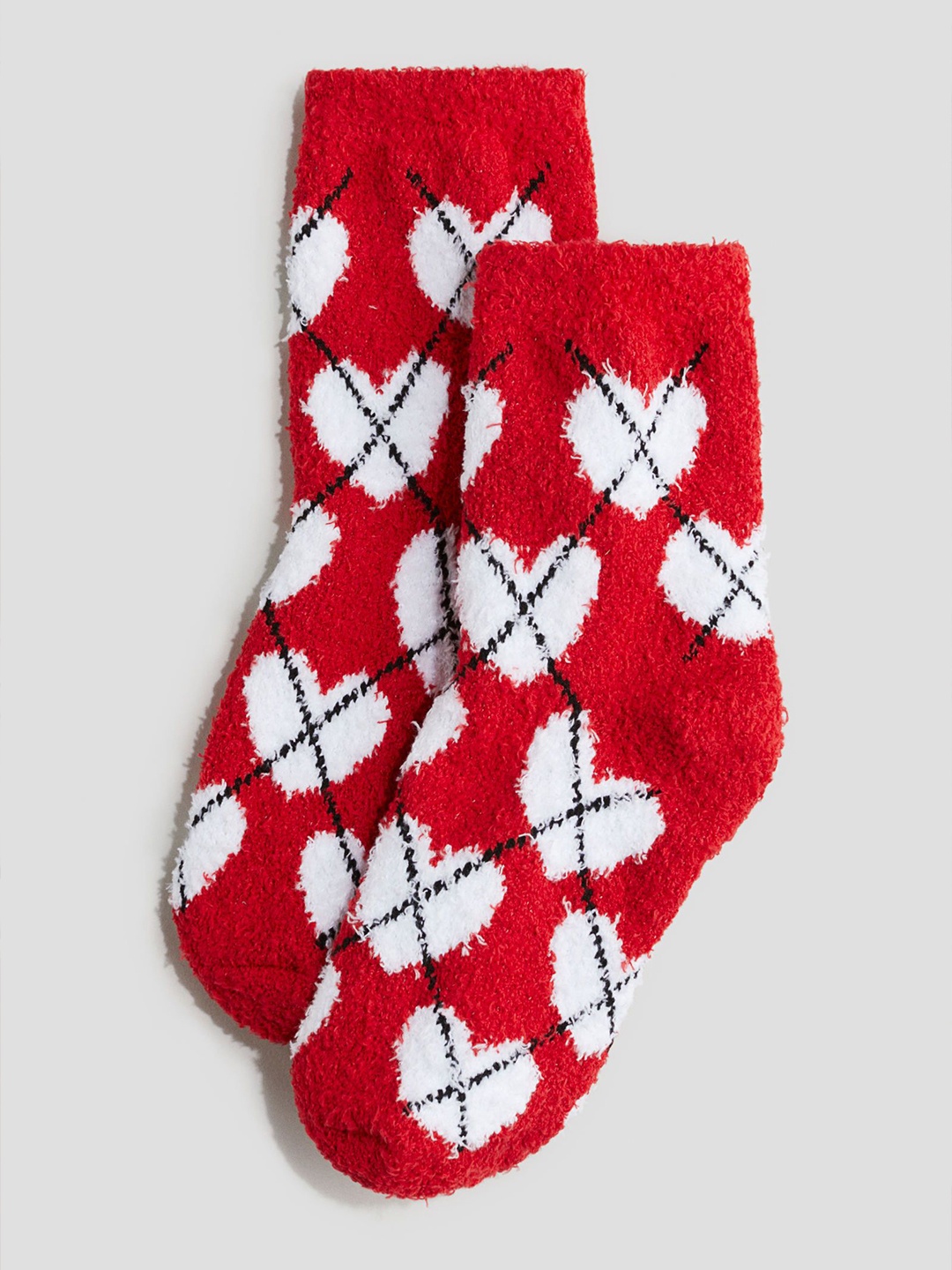 

H&M Girls Pack Of 2 Chenille Socks, Beige