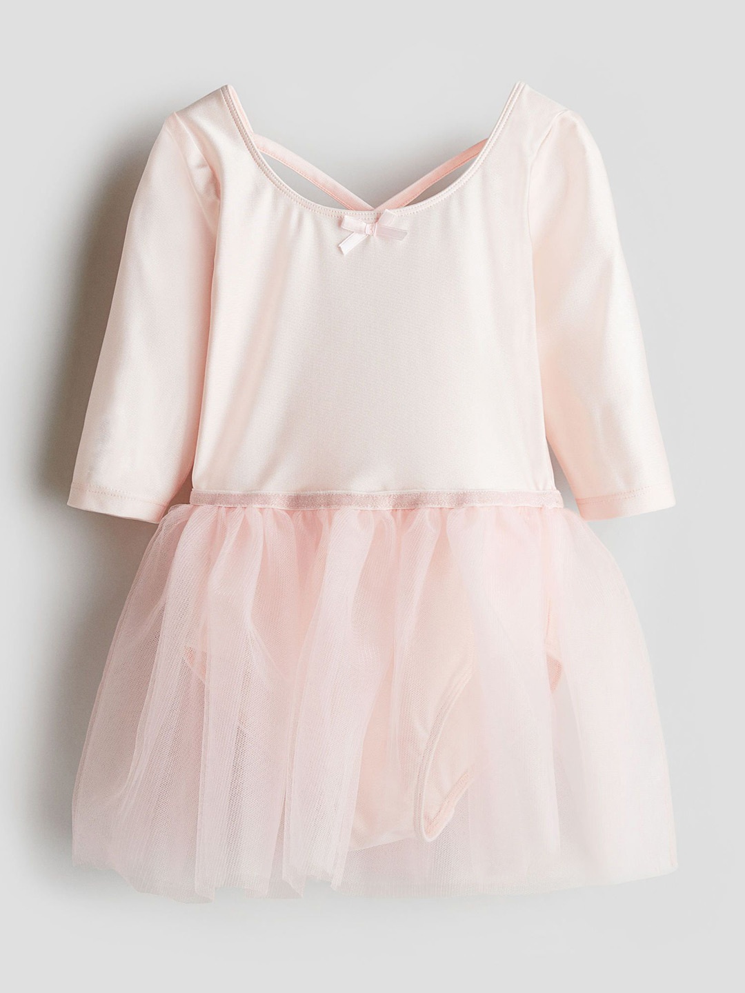 

H&M Girls Dance Leotard With Tulle Skirt, Pink