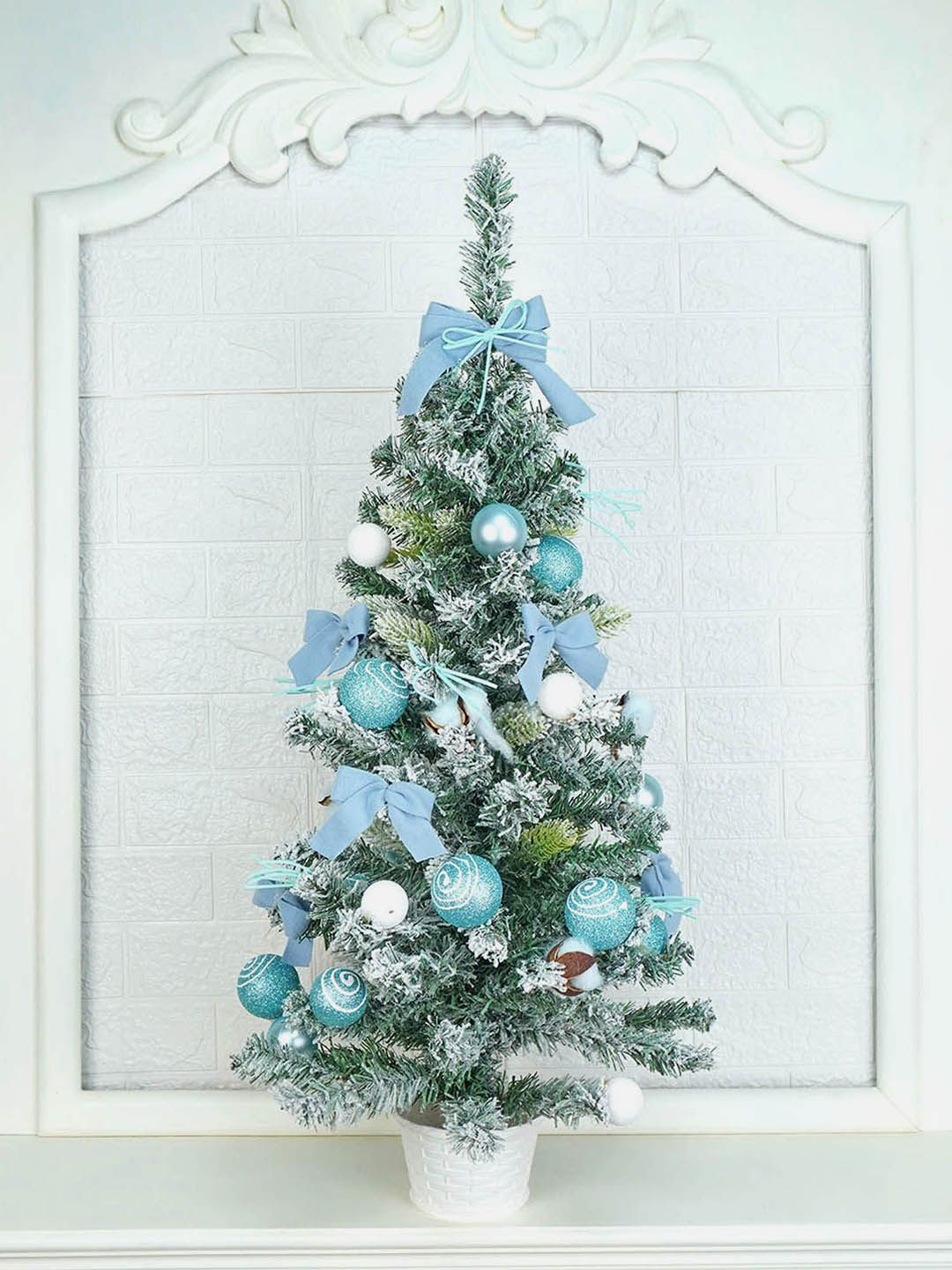 

Little Surprise Box LLP Blue & Green Bushy Christmas Tree Festive Decor