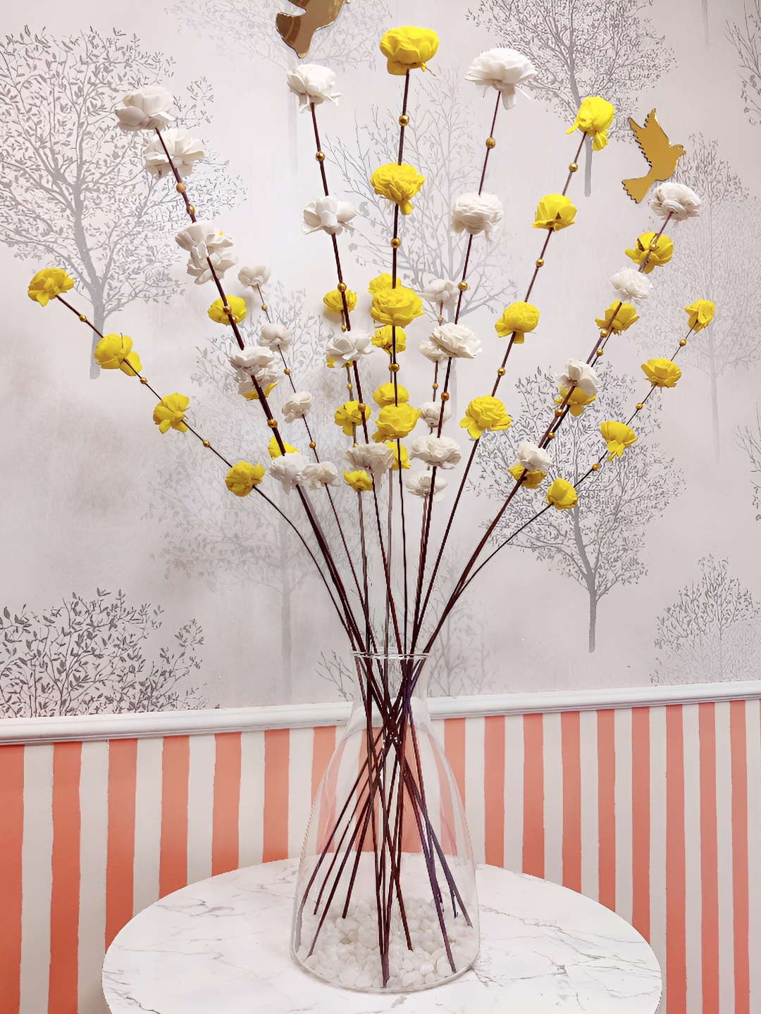 

Myntra Elegant Homes White 1 Bunch Zinnia Artificial Flower