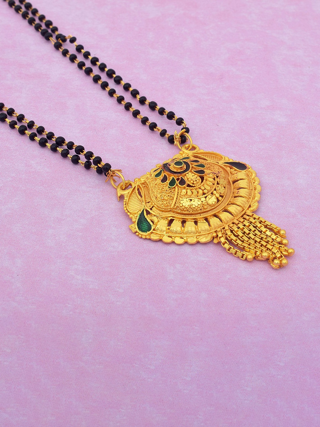 

MEMOIR Gold-Plated Beaded Mangalsutra