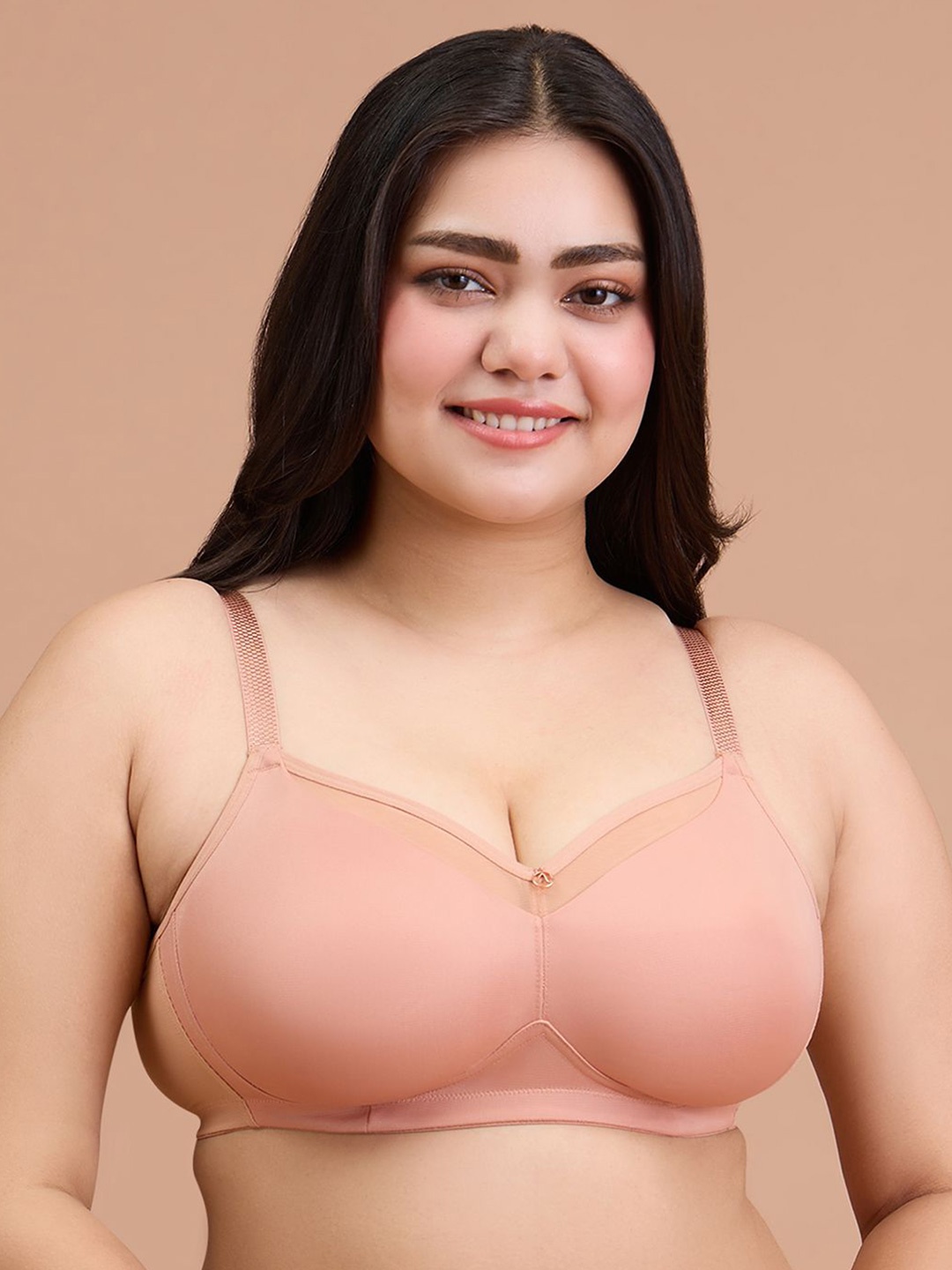 

Nykd Women Medium Coverage Non Padded Minimizer Bra, Nude