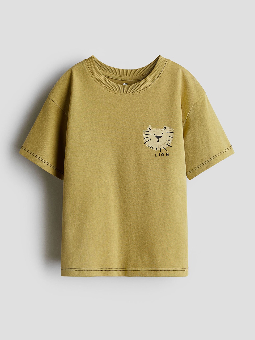 

H&M Boys Pure Cotton Pocket Detail T-Shirt, Yellow