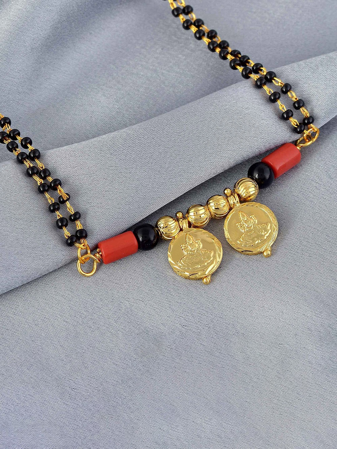 

MEMOIR Gold-Plated Beaded Mangalsutra