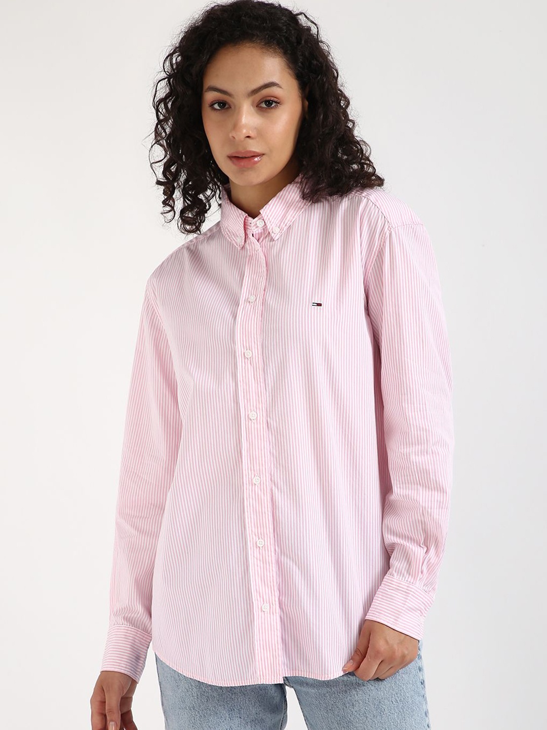 

Tommy Hilfiger Women Opaque Casual Shirt, Pink