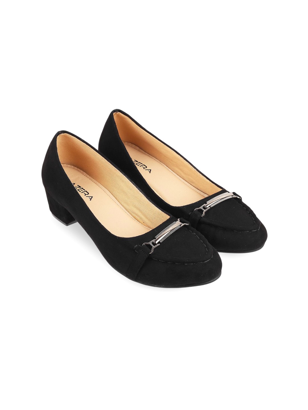

Lazera Women Pointed Toe Slip-On Boat Shoes, Black