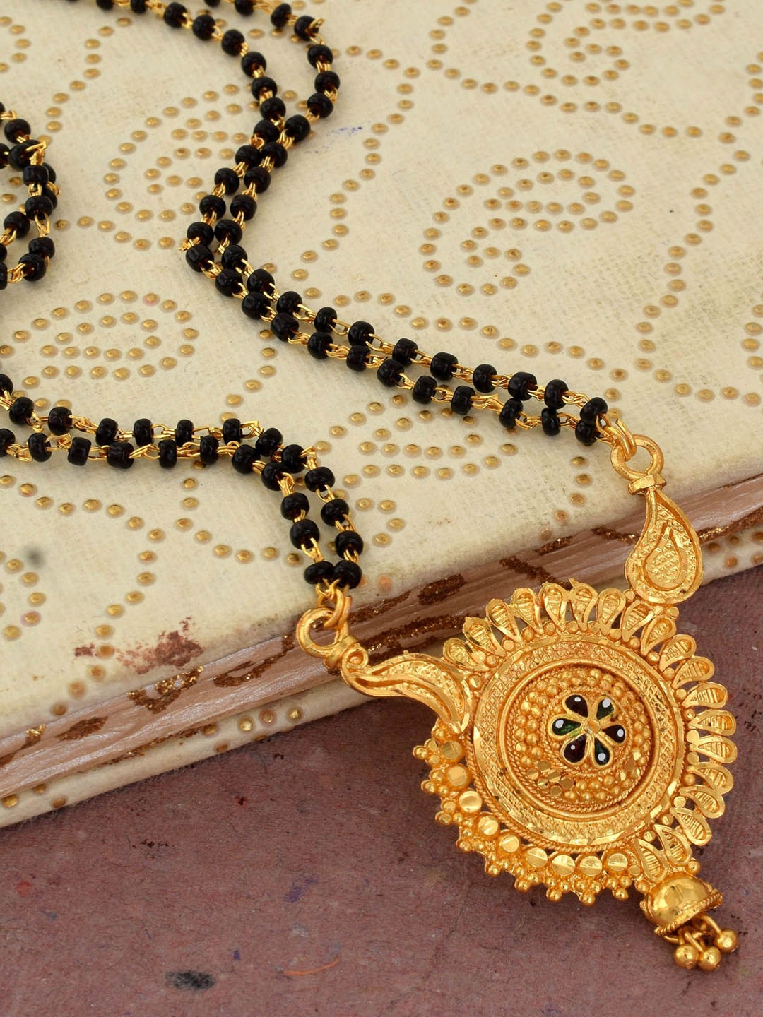 

MEMOIR Gold-Plated Beaded Mangalsutra