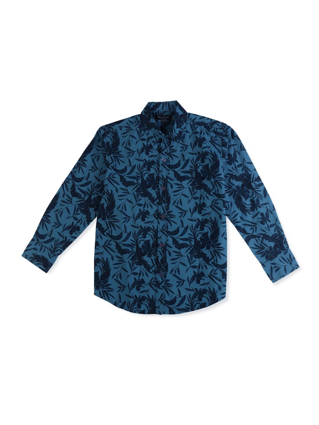 

Gini and Jony Boys Standard Floral Opaque Printed Casual Shirt, Blue