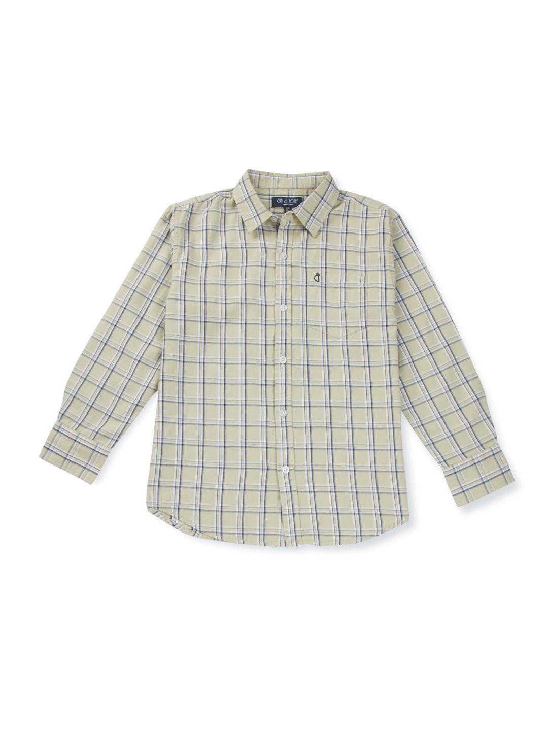 

Gini and Jony Boys Standard Opaque Checked Casual Shirt, Yellow