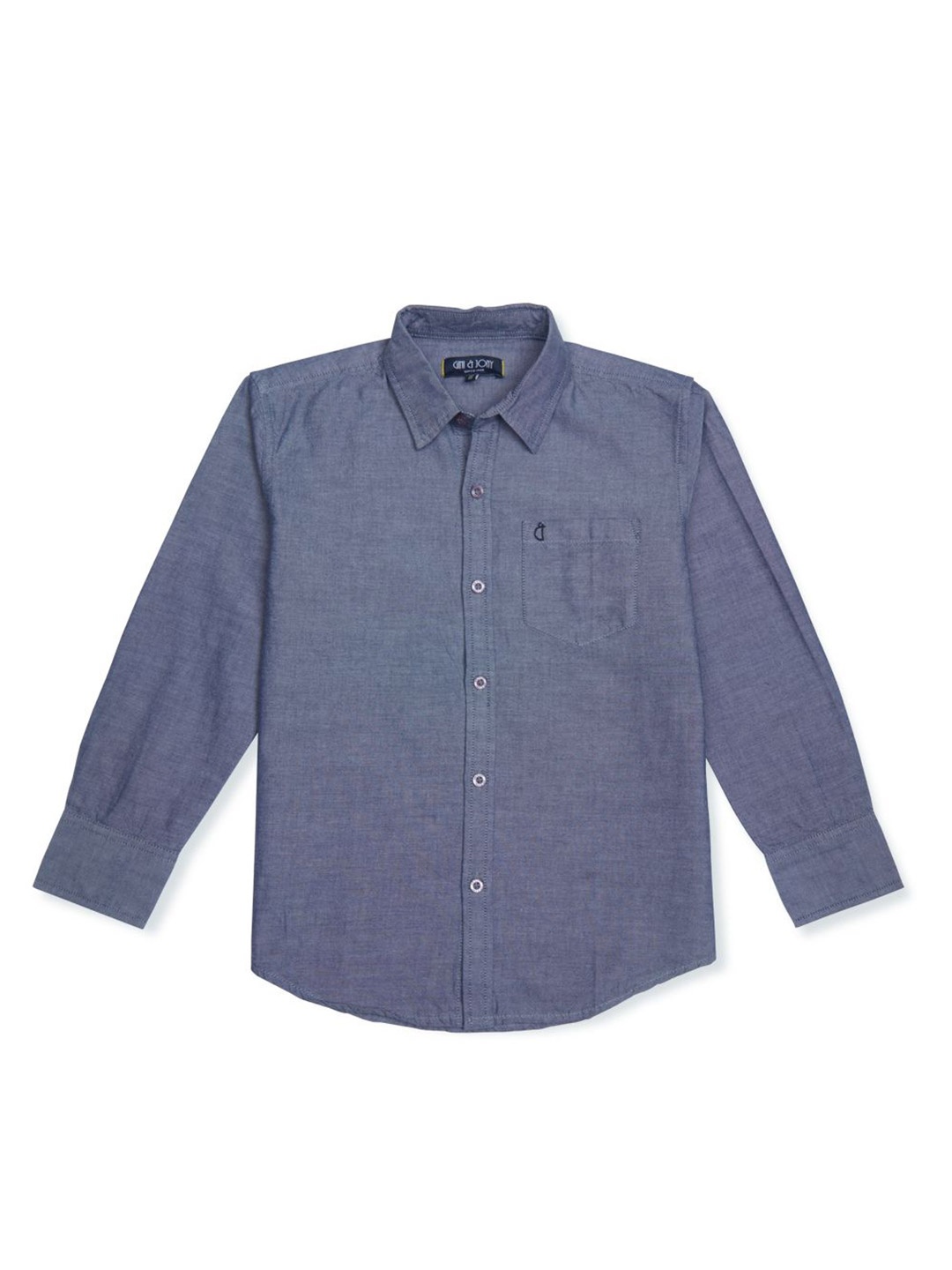 

Gini and Jony Boys Standard Opaque Casual Shirt, Blue