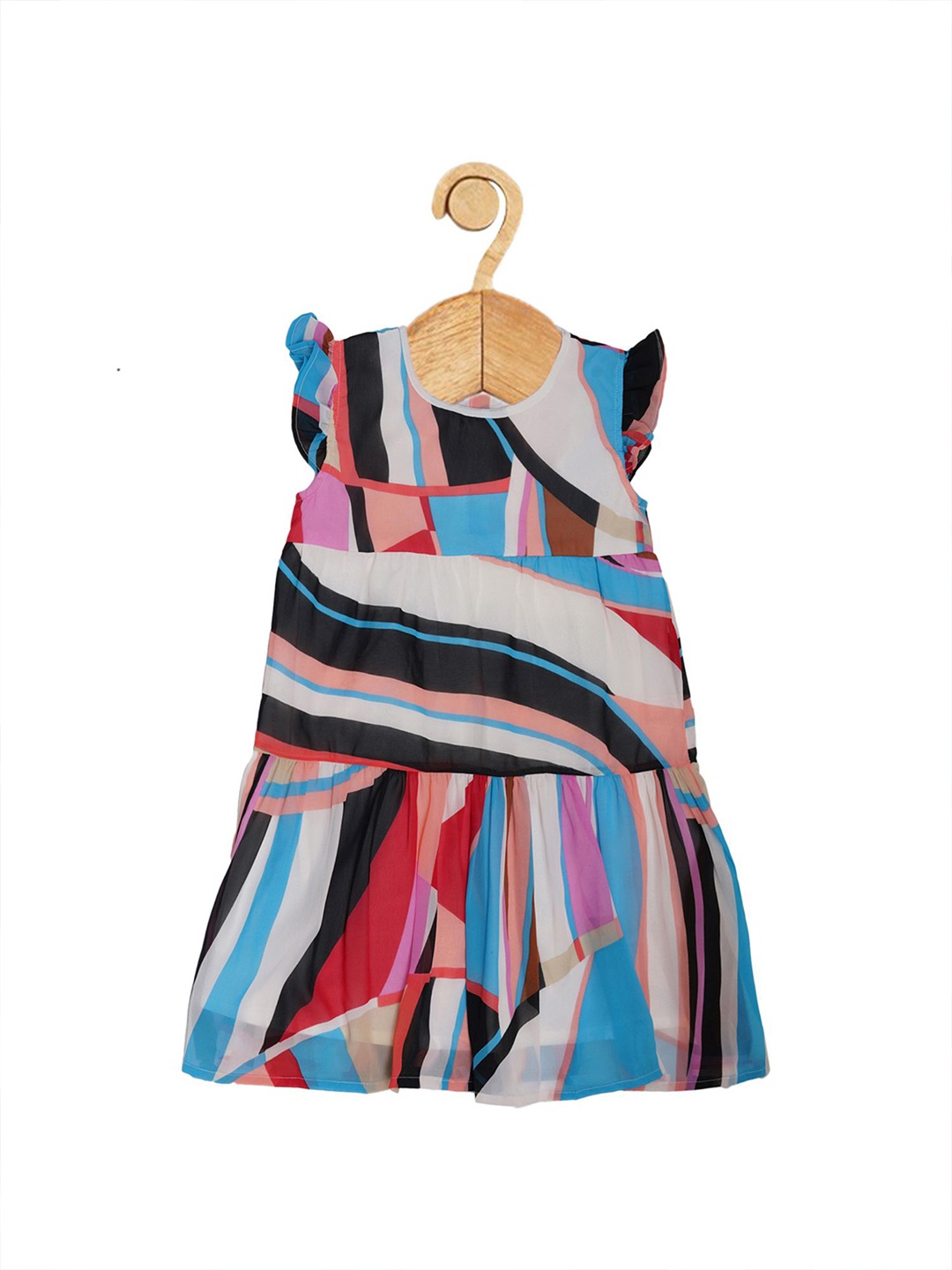 

Creative Kids - Girls Printed A-Line Dress, Blue