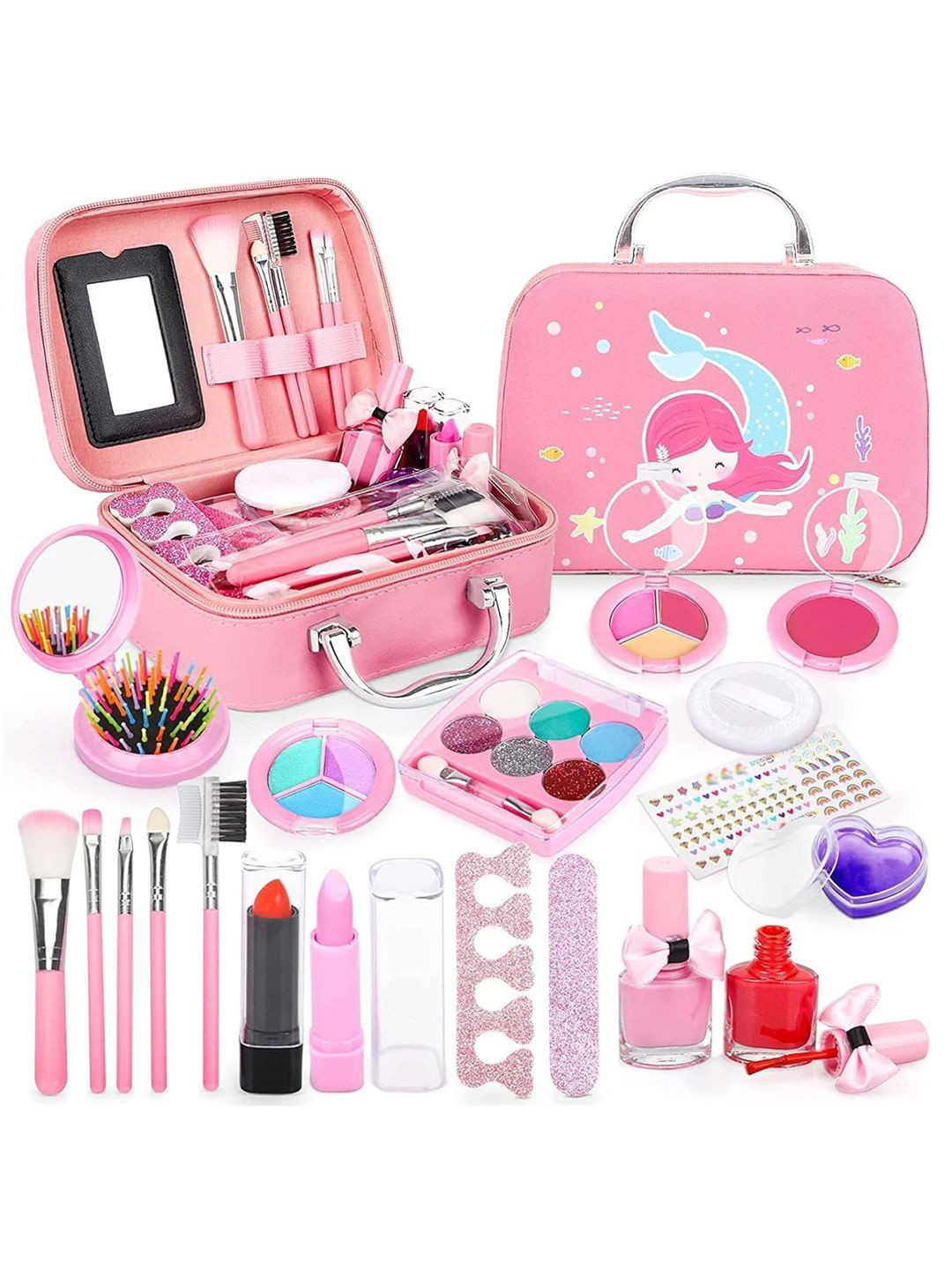 

Kidology Girls Real Makeup Kit Gaming Accessory Activity Toys and Games, Pink