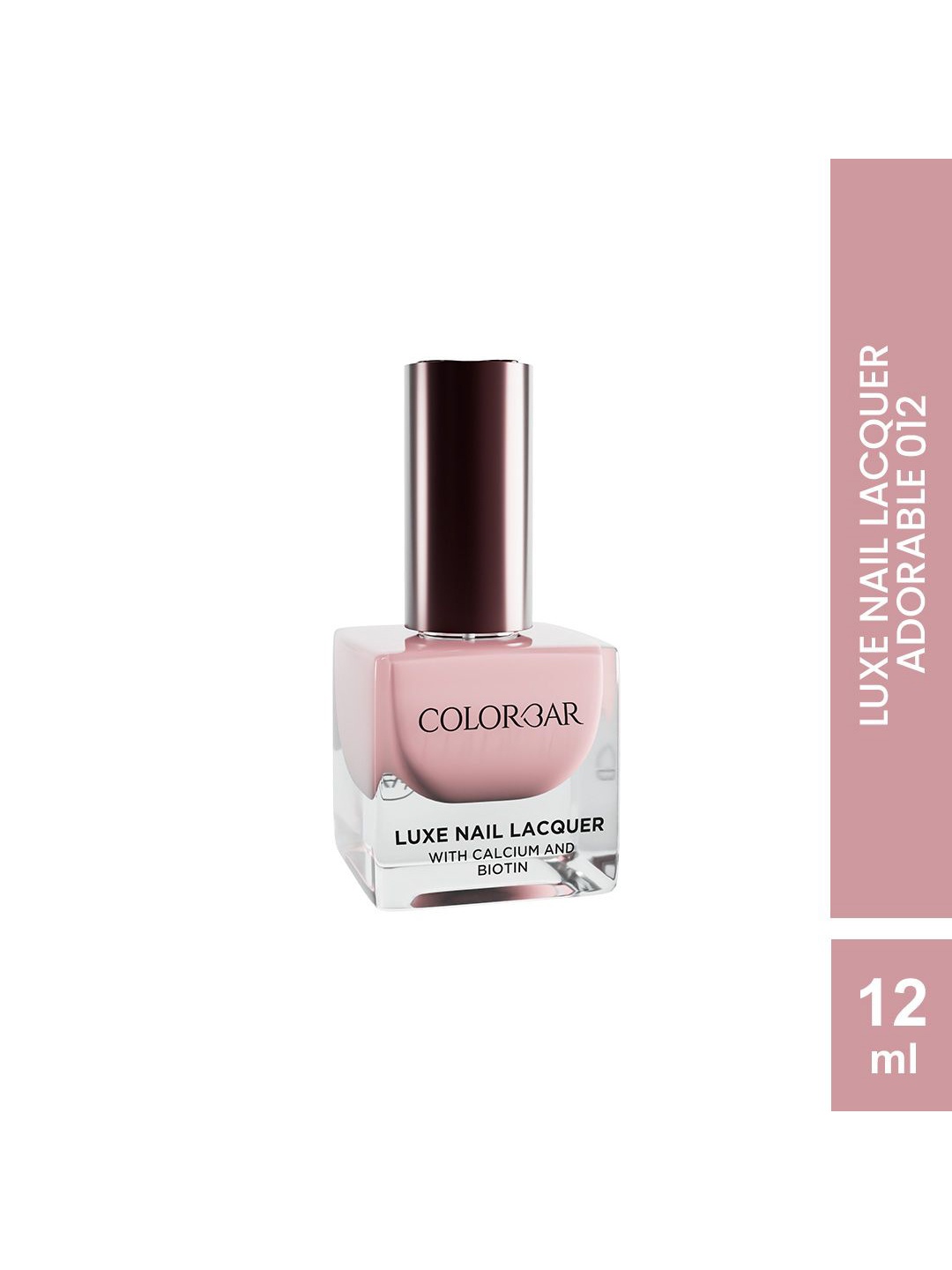 

Colorbar Luxe Long Lasting Nail Lacquer With Calcium & Biotin - 12 ml - Adorable, Pink