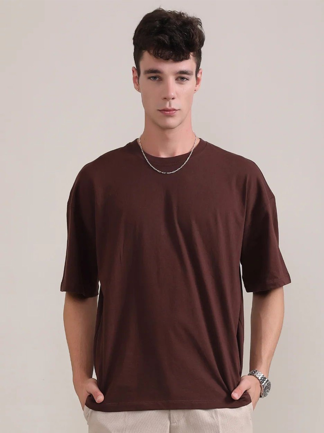 

BOTNIA Unisex Printed T-shirt, Brown