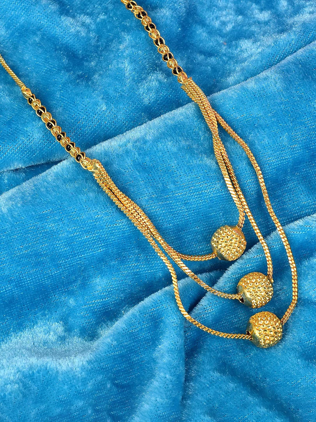 

MEMOIR Gold-Plated Beaded Mangalsutra