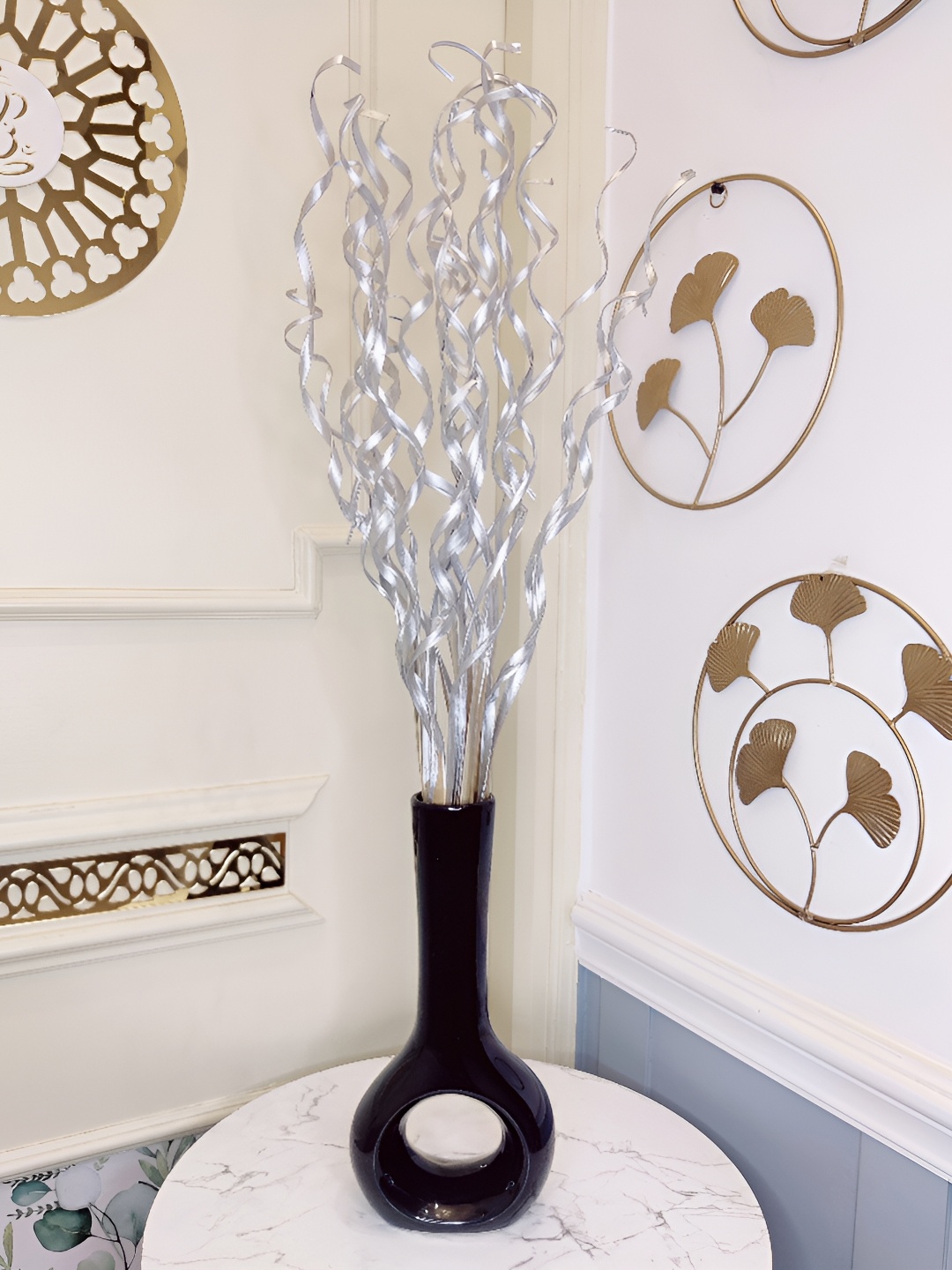 

Myntra Elegant Homes White 1 Bunch Palm Artificial Flower