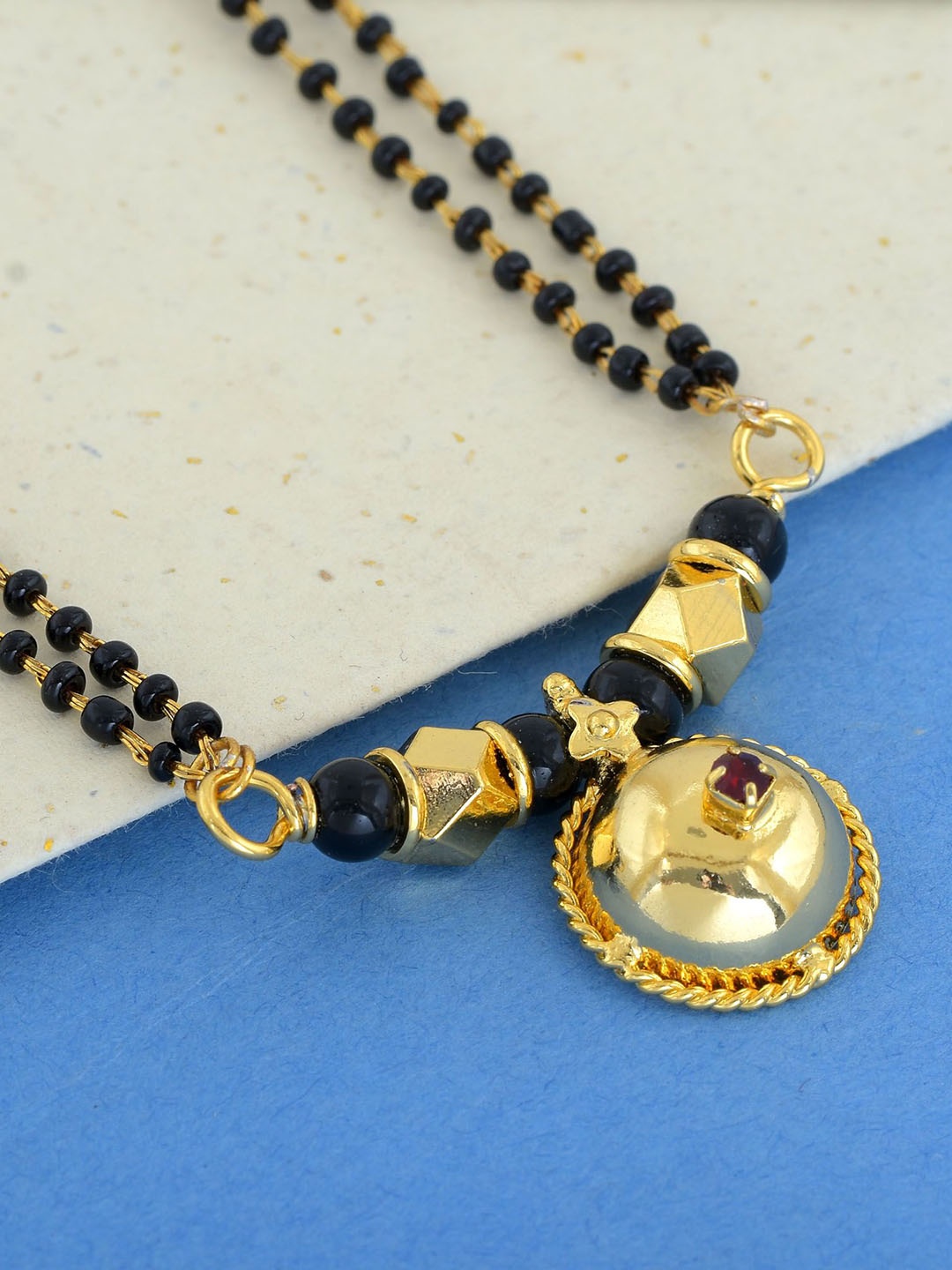 

MEMOIR Gold-Plated Beaded Mangalsutra