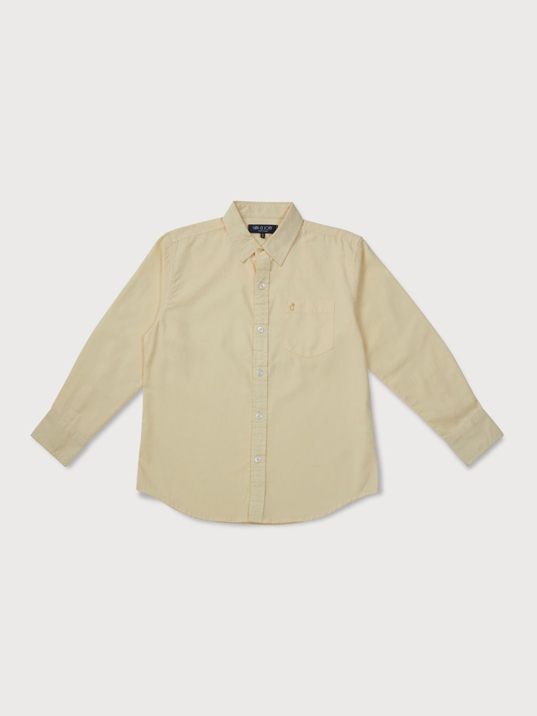 

Gini and Jony Boys Standard Opaque Casual Shirt, Yellow