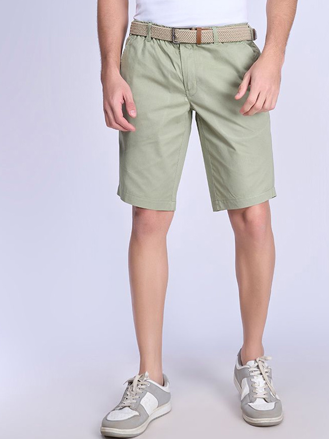 

Unibro Men Regular Fit Mid-Rise Shorts, Green