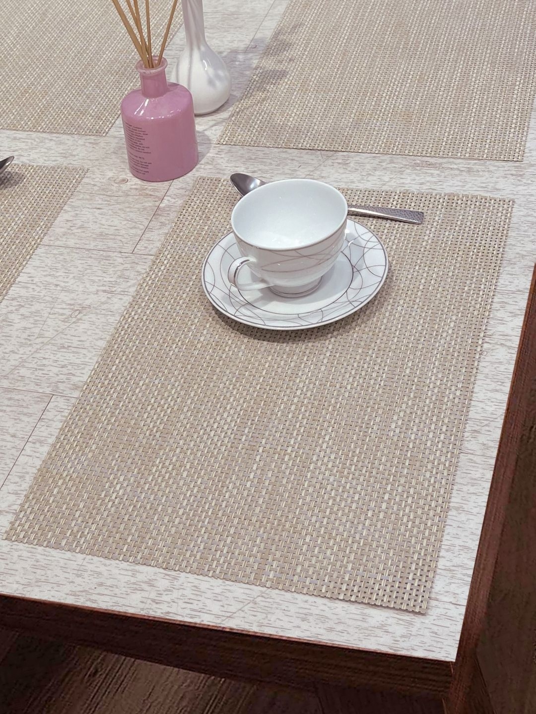 

BIANCA Bellevue 6-Pcs Beige Rectangular Table Placemats