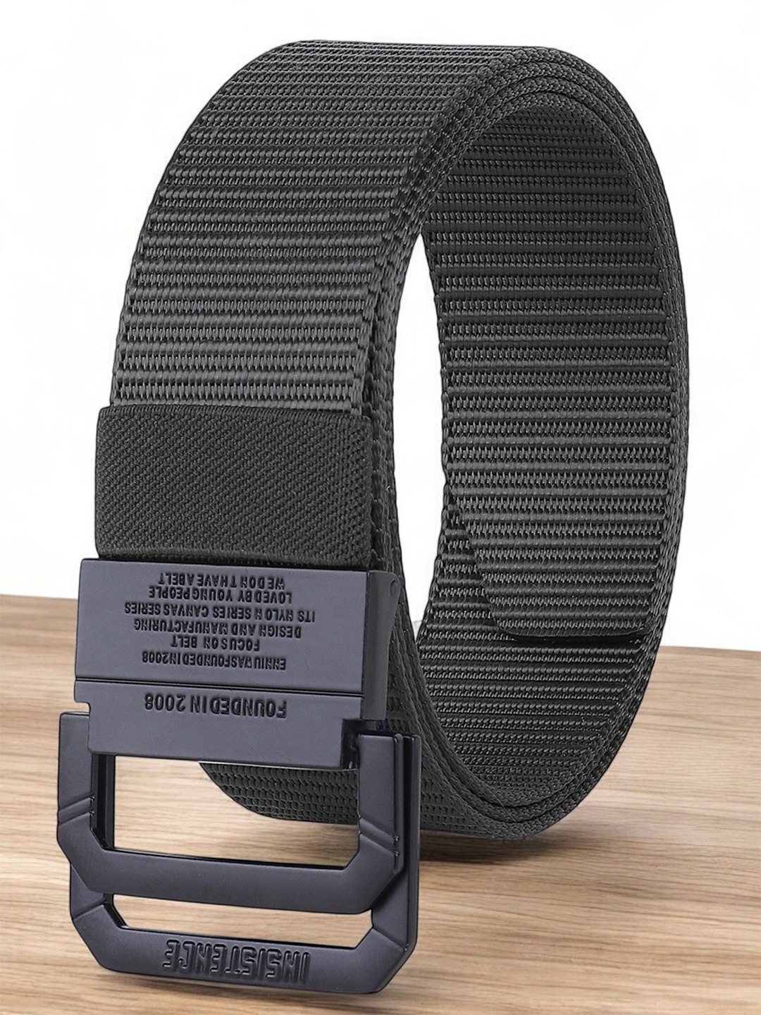 

ZORO Men Slider Buckle Belt, Olive