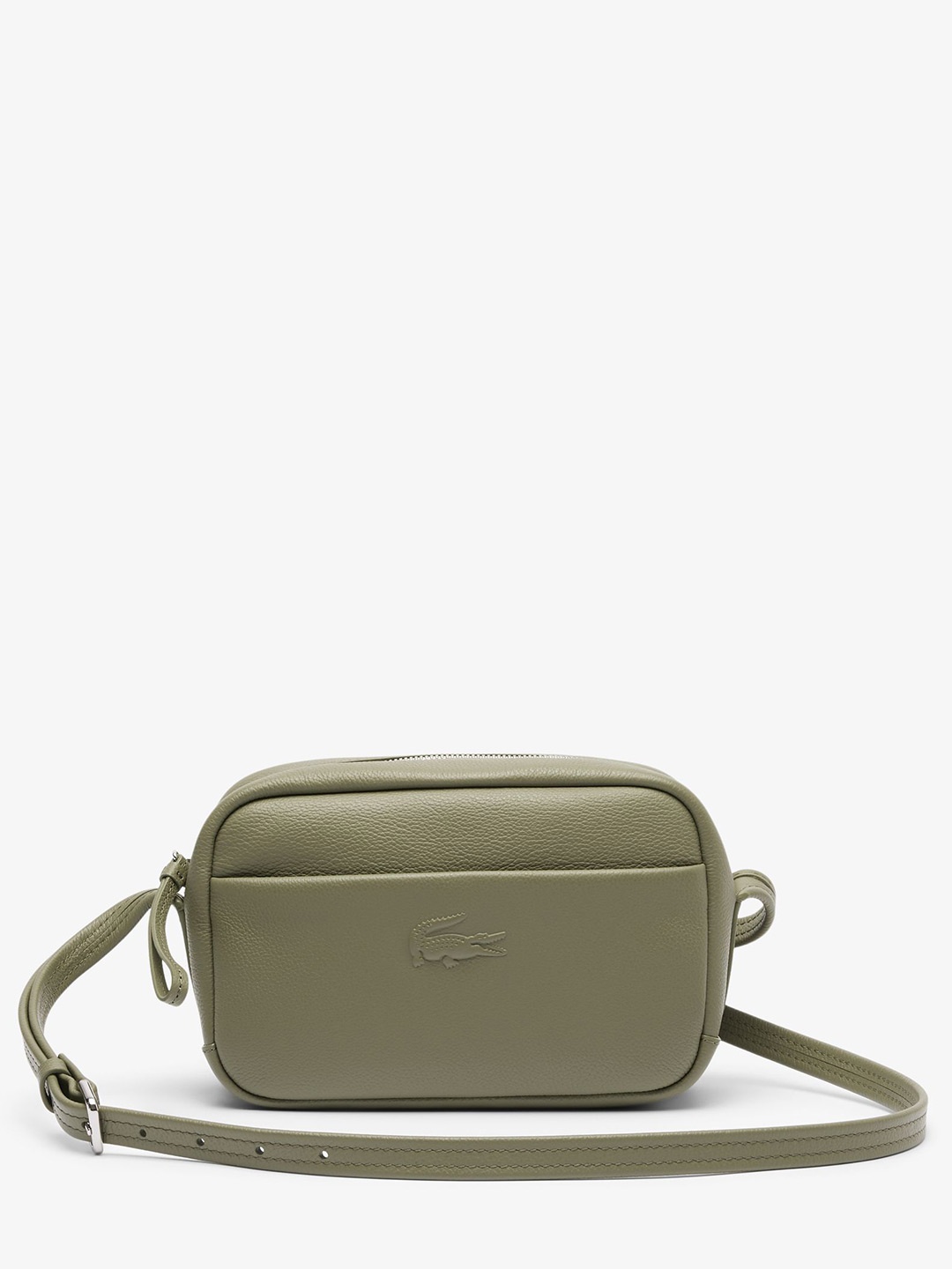 

Lacoste Leather Structured Sling Bag, Blue