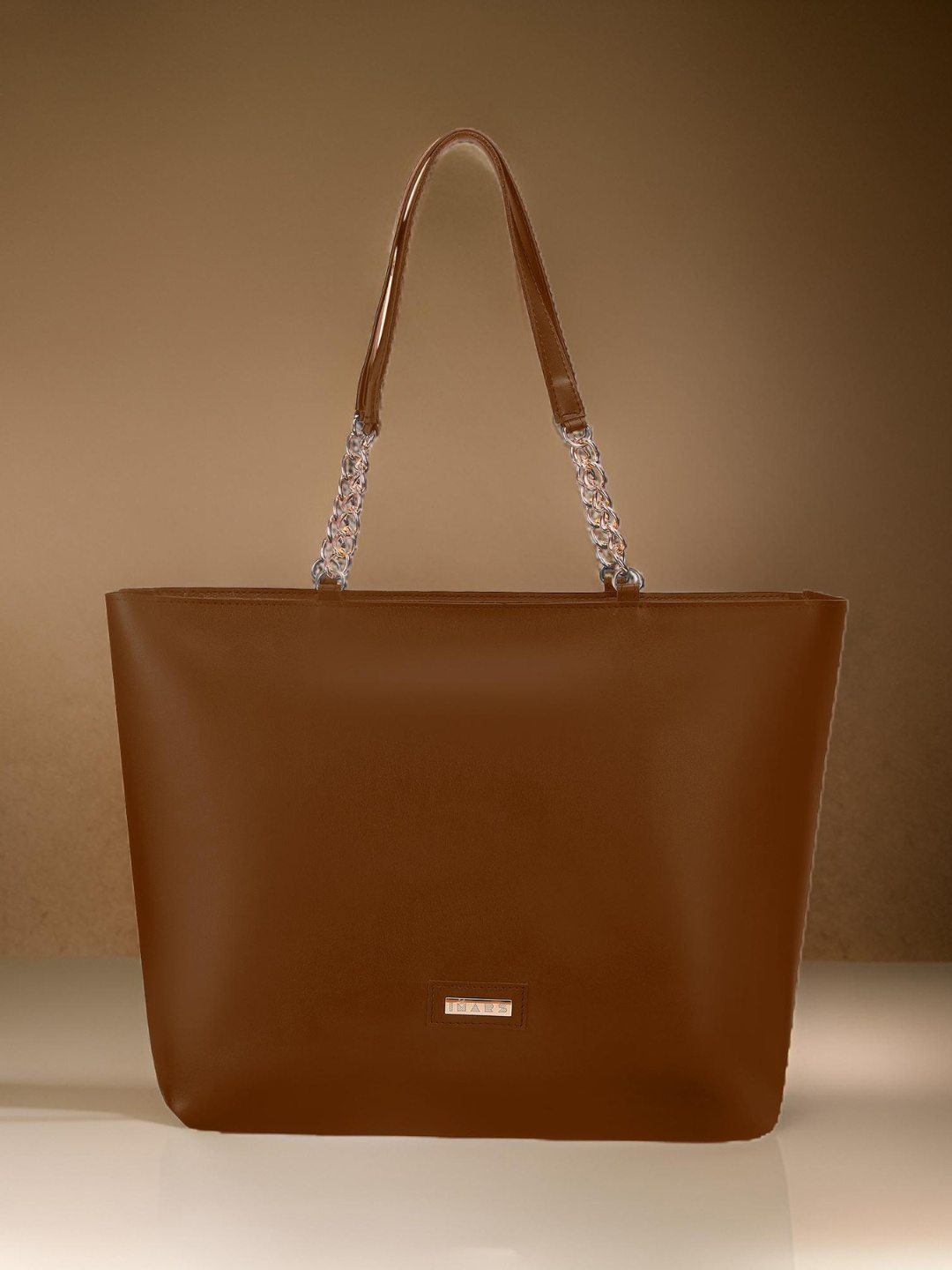 

IMARS Textured Structured Shoulder Bag, Brown