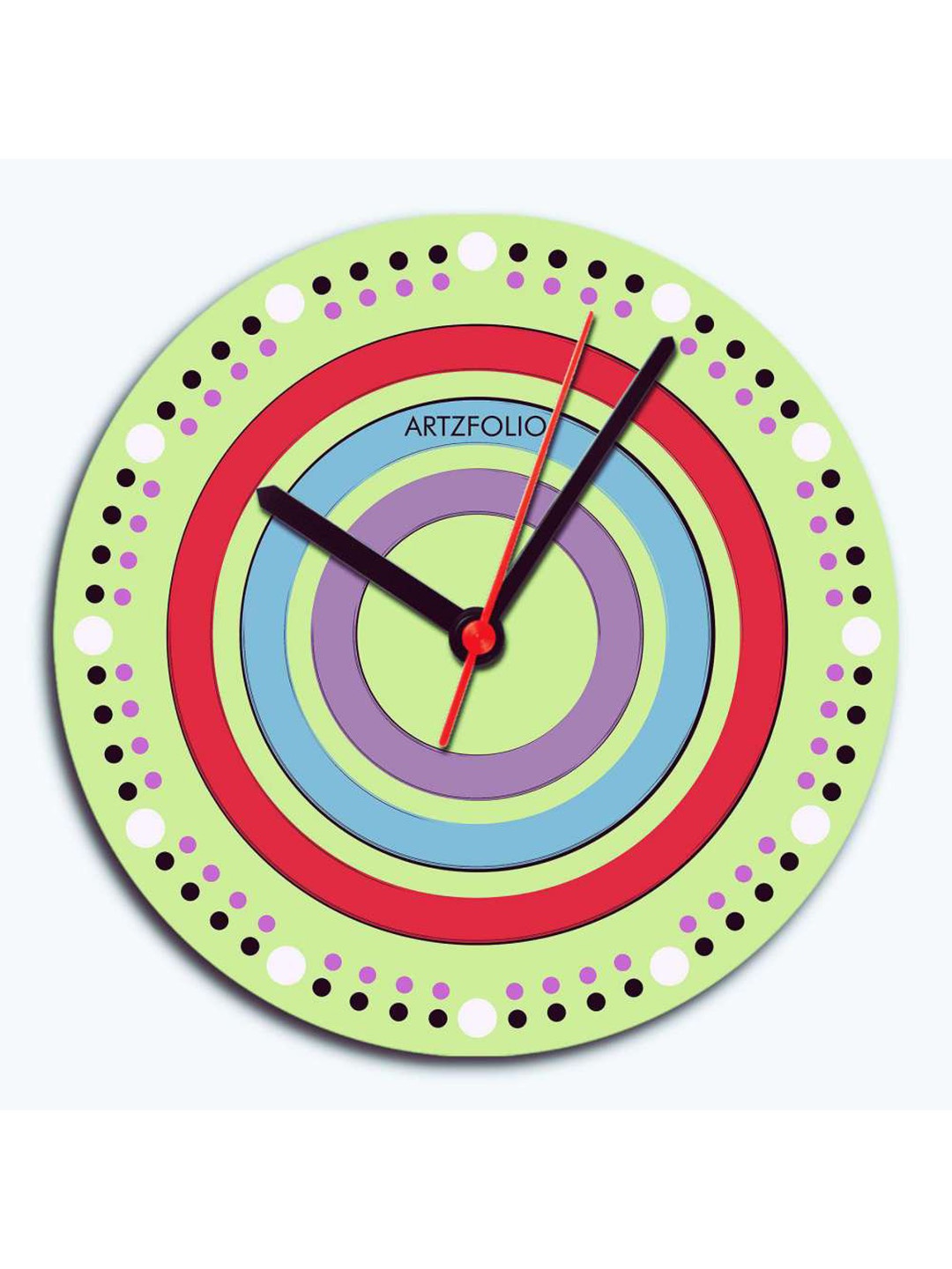 

ArtzFolio Multicoloured Printed Contemporary Wall Clock, Multi