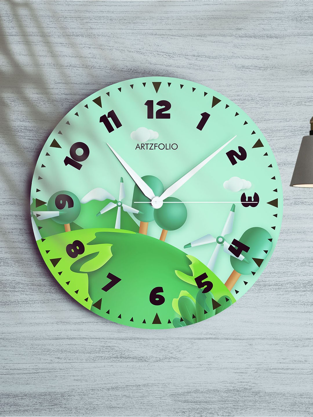 

ArtzFolio Multicoloured Printed Contemporary Wall Clock, Multi
