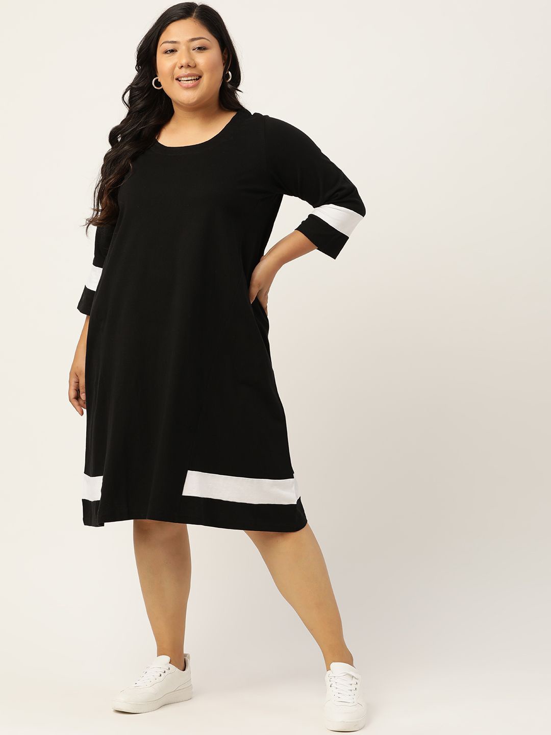 

theRebelinme A-Line Midi Dress, Black