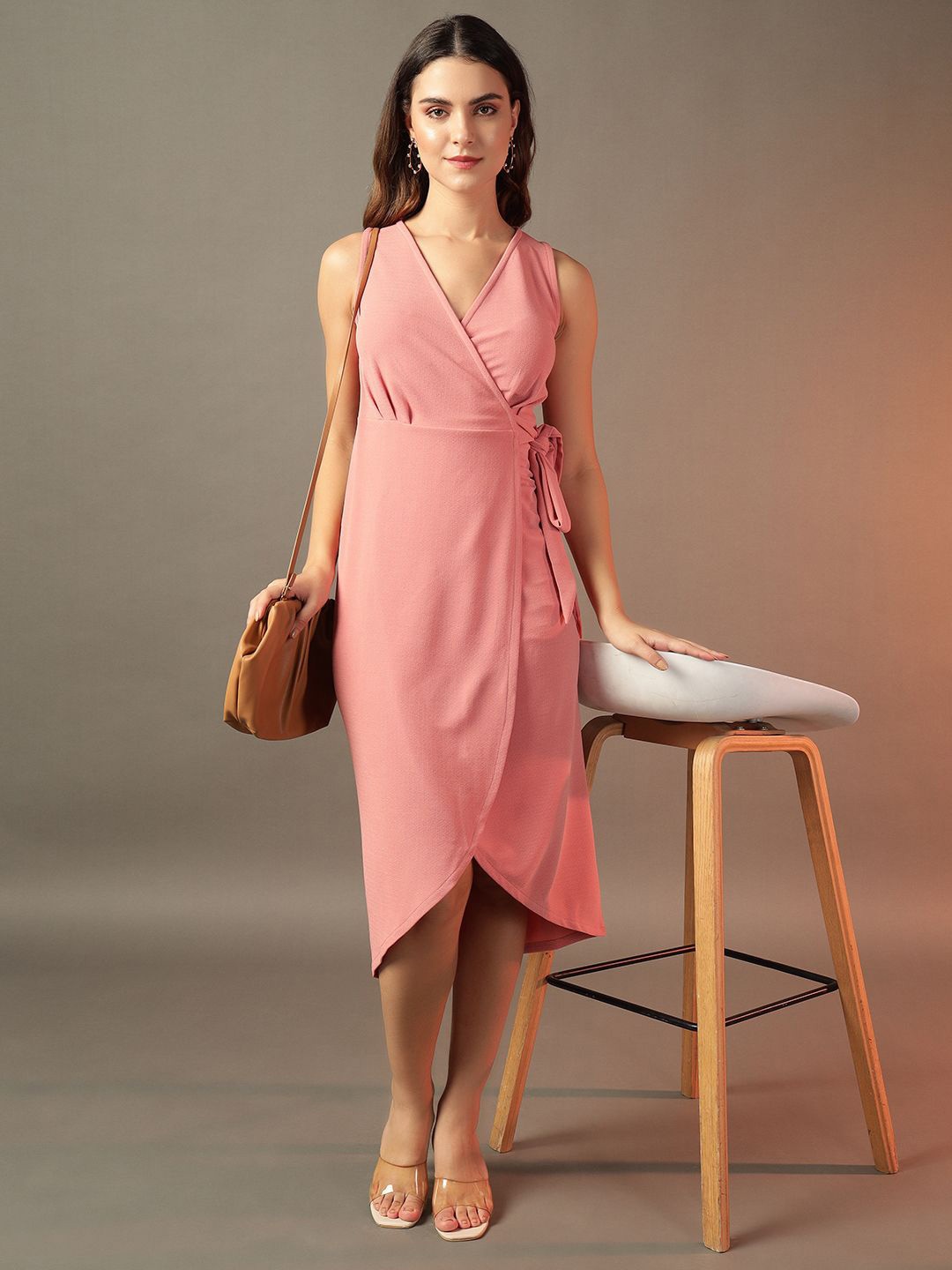 

BAESD Midi Dress, Peach
