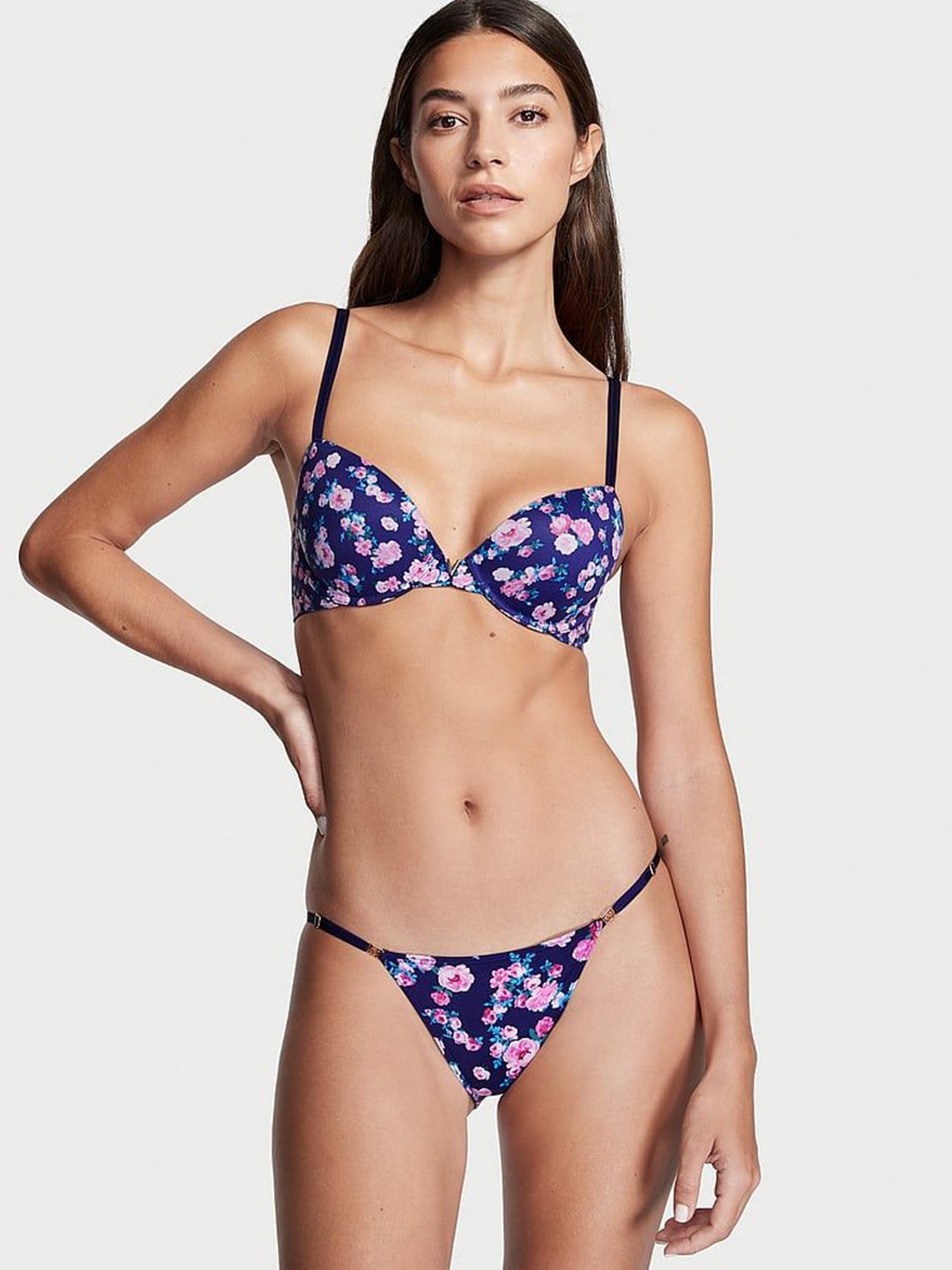 

Victoria's Secret Love Cloud Adjustable String Bikini Briefs 112011415M4S, Blue