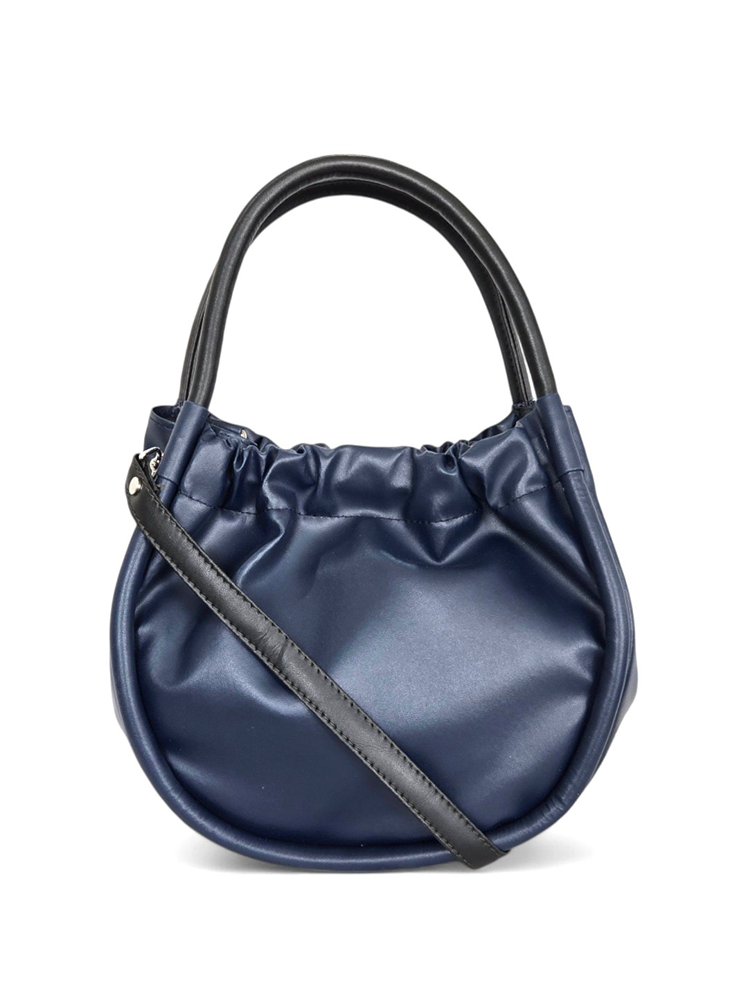 

DressBerry PU Half Moon Shoulder Bag with Tasselled, Blue