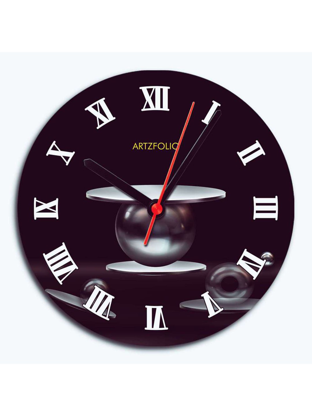 

ArtzFolio Multicoloured Printed Contemporary Wall Clock, Multi