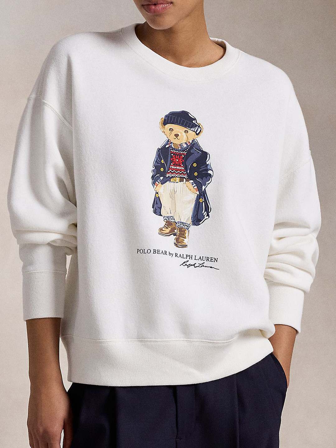 

Polo Ralph Lauren Printed Crewneck Sweatshirt, White