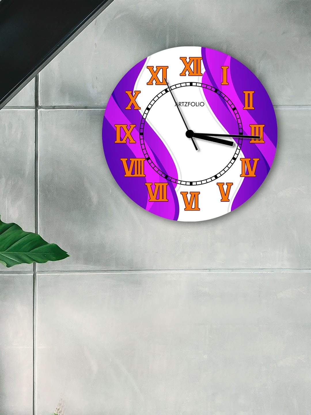 

ArtzFolio Multicoloured Printed Contemporary Wall Clock, Multi