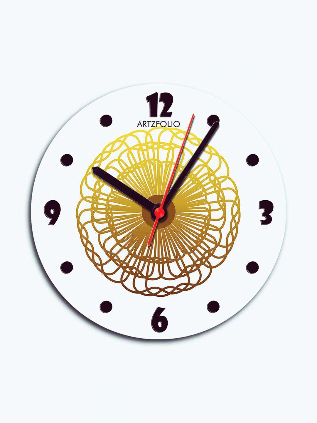 

ArtzFolio Multicoloured Printed Contemporary Wall Clock, Multi
