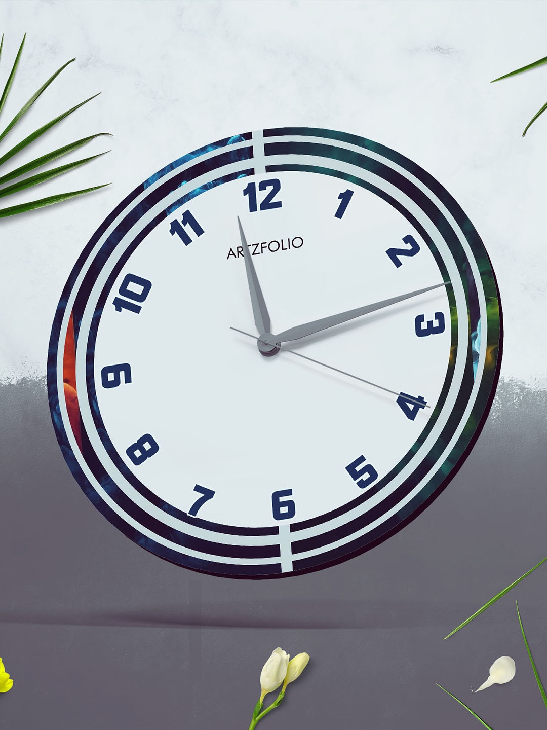 

ArtzFolio Multicoloured Printed Contemporary Wall Clock, Multi
