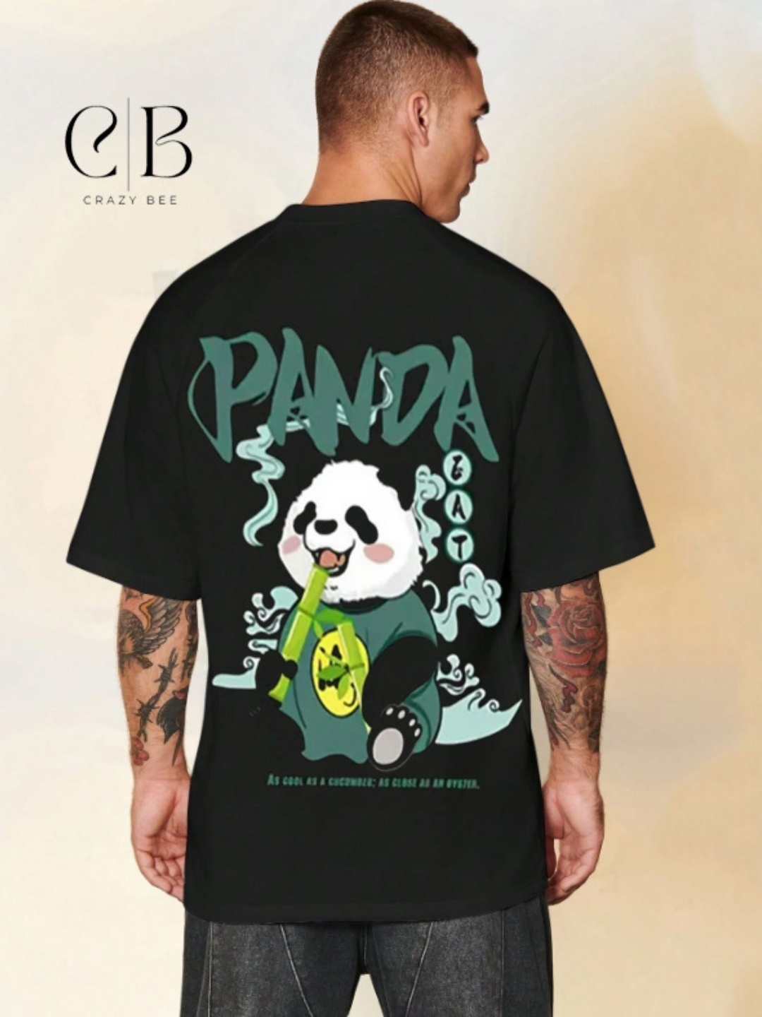 

Crazybee Tshirt Men Printed T-shirt, Black