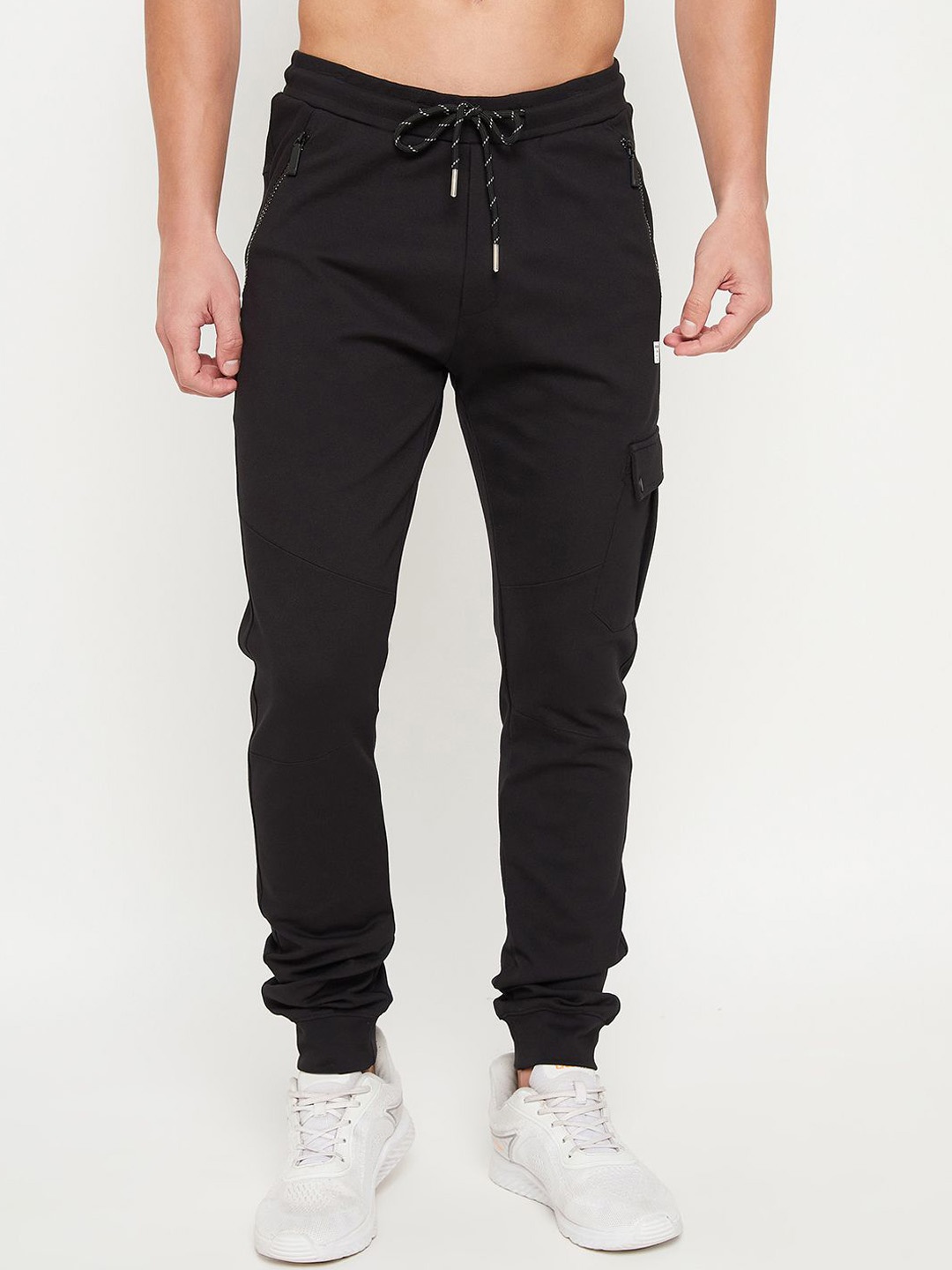 

Promount Men Mid Rise Joggers, Black