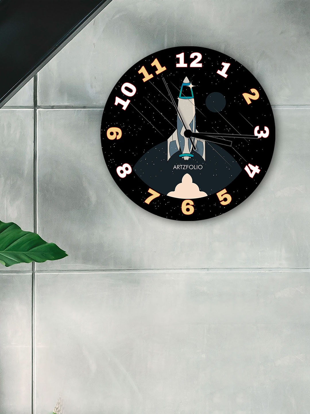 

ArtzFolio Multicoloured Printed Contemporary Wall Clock, Multi