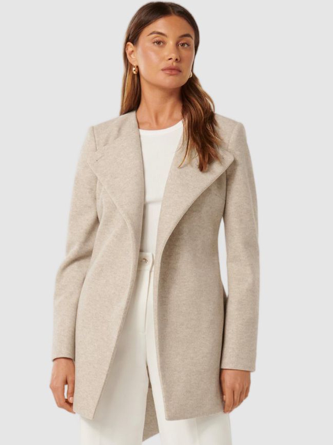 

Forever New Women Wrap Overcoat, Beige