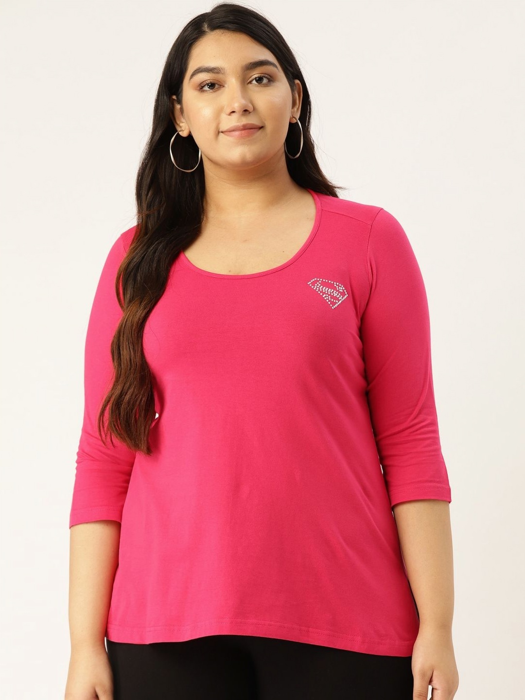 

theRebelinme Women T-shirt, Fuchsia