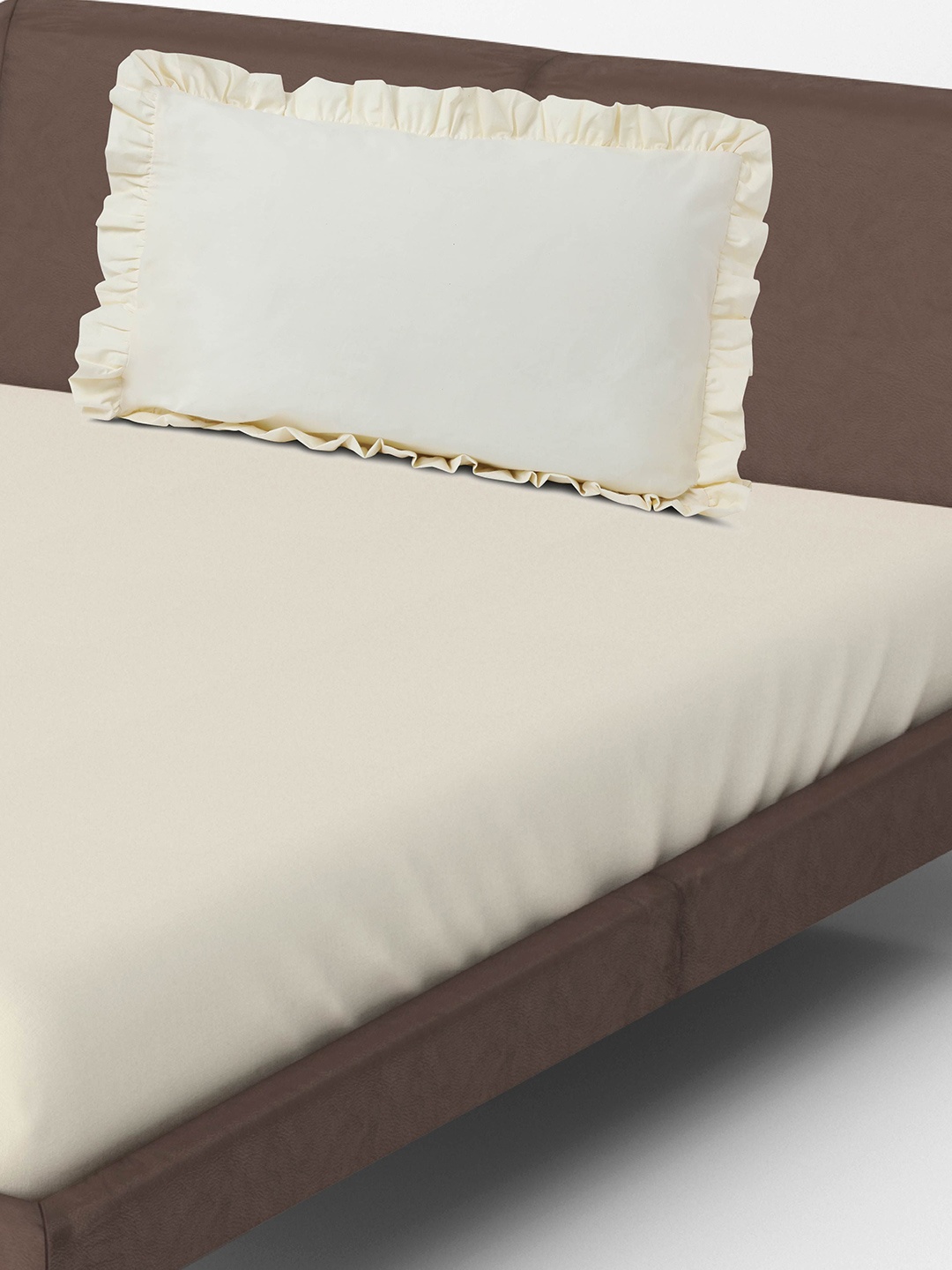

10club Beige 260 TC Single Bedsheet with 2 Pillow Covers 1.50 m x 2.20 m