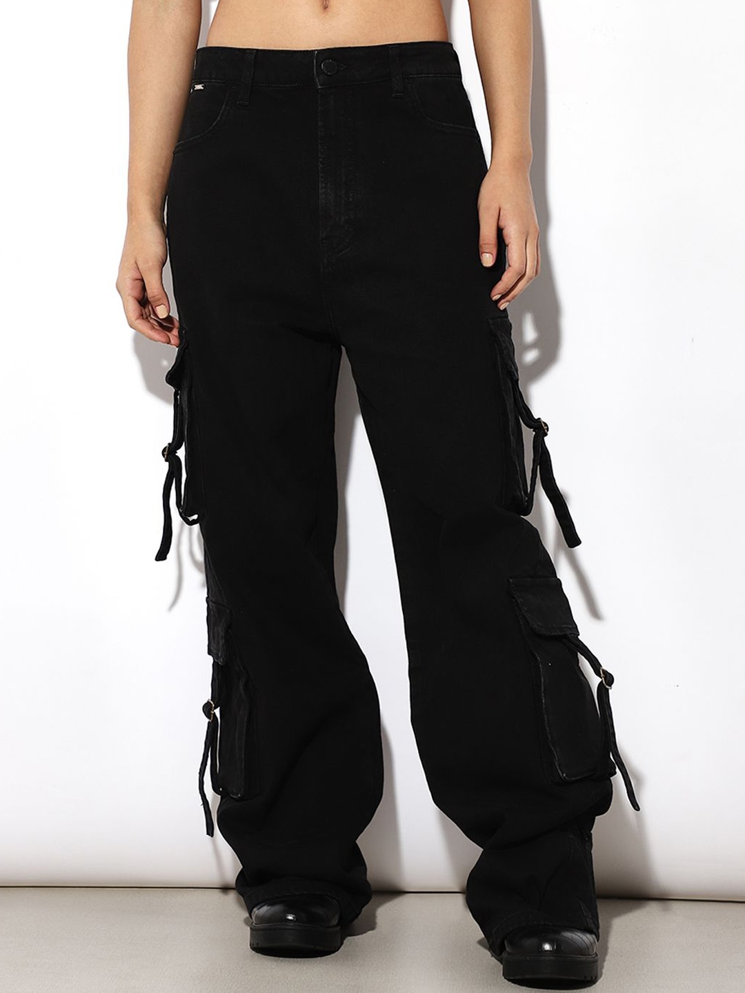 

ONLY Women Wide Leg Jeans, Black