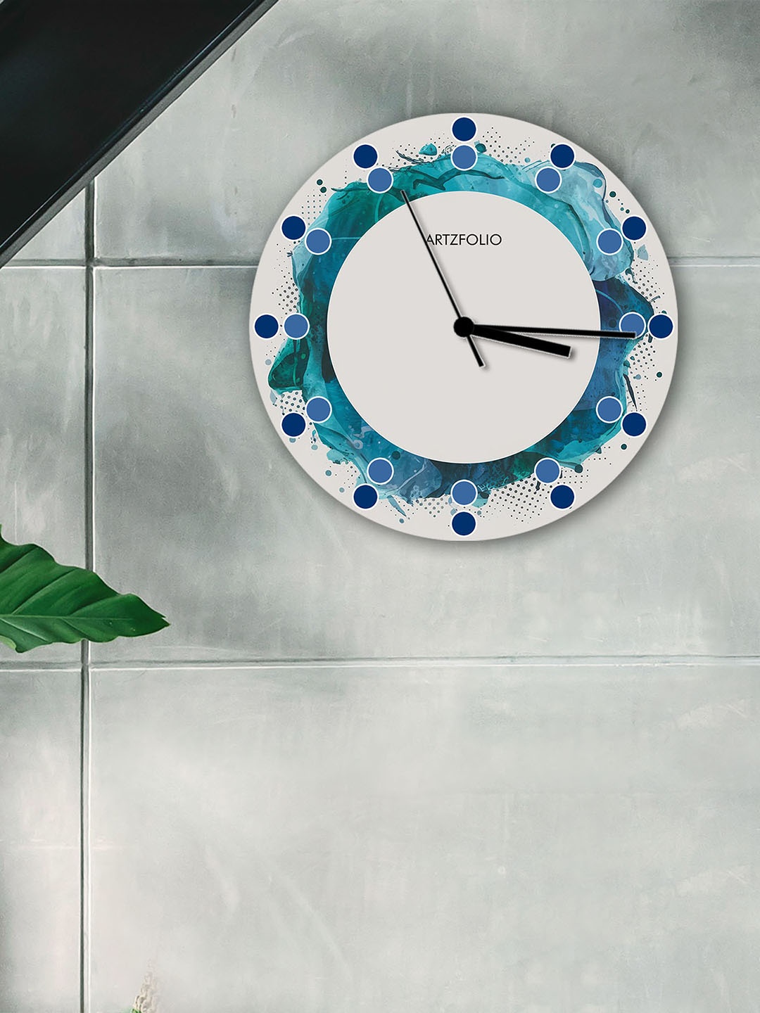 

ArtzFolio Multicoloured Printed Contemporary Wall Clock, Multi